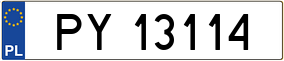 Truck License Plate